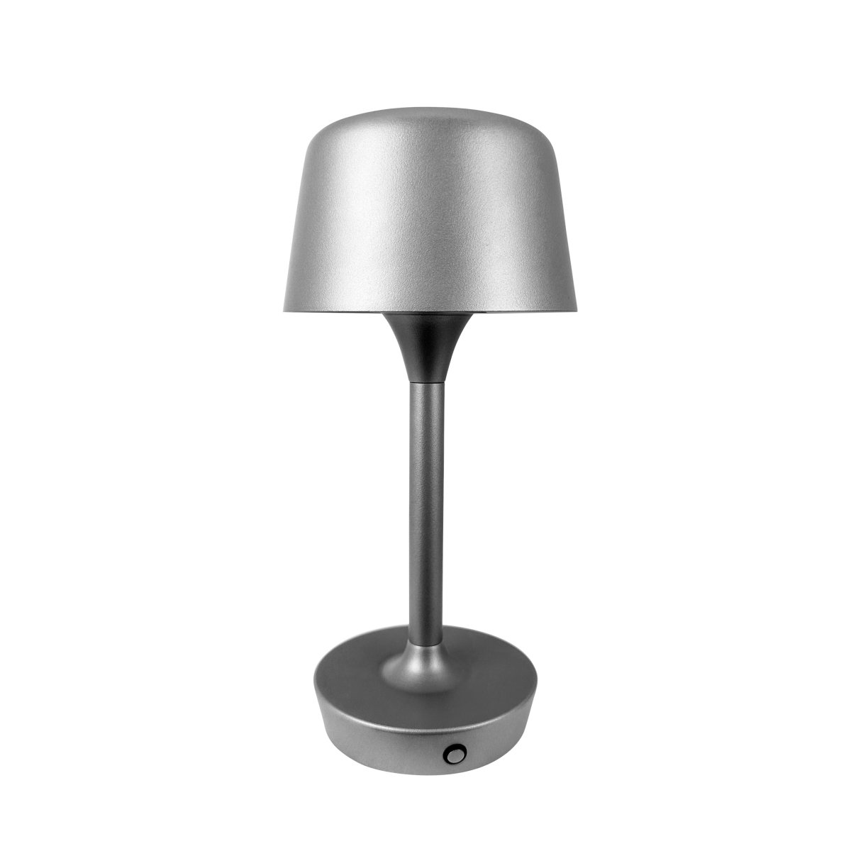 Flow 25cm Argent portable De Dyberg Larsen - La lampe est sans fil et facile à déplacer, vous pouvez donc la placer n'importe où.