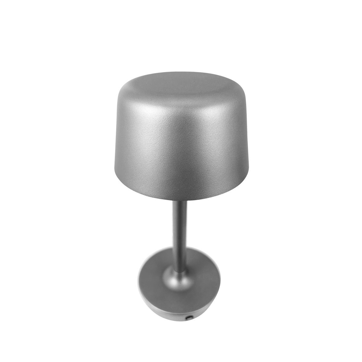 Flow 25cm Argent portable De Dyberg Larsen - La lampe est sans fil et facile à déplacer, vous pouvez donc la placer n'importe où.