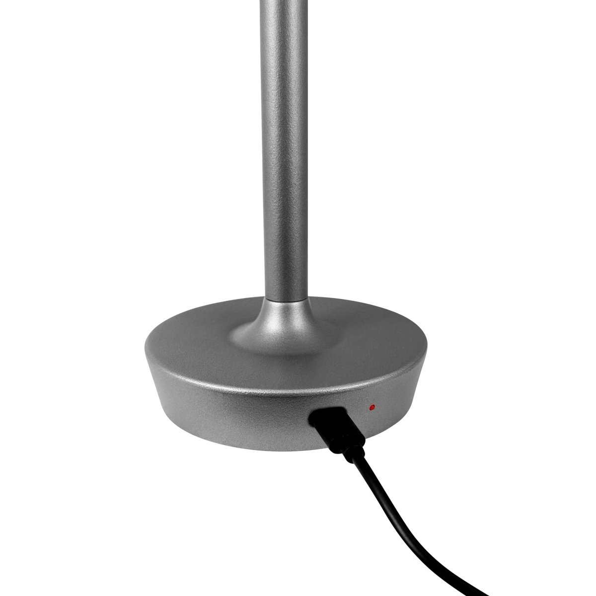 Flow 25cm Argent portable De Dyberg Larsen - La lampe est sans fil et facile à déplacer, vous pouvez donc la placer n'importe où.
