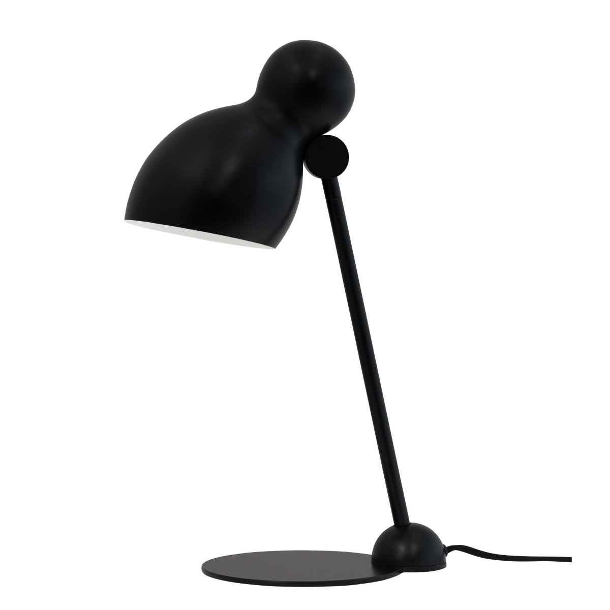 Ludo 42cm Noir lampe de bureau De Dyberg Larsen - Ludo est fabriqué en métal de haute qualité avec une finition soyeuse et ajoute une touche de design classique à votre maison.