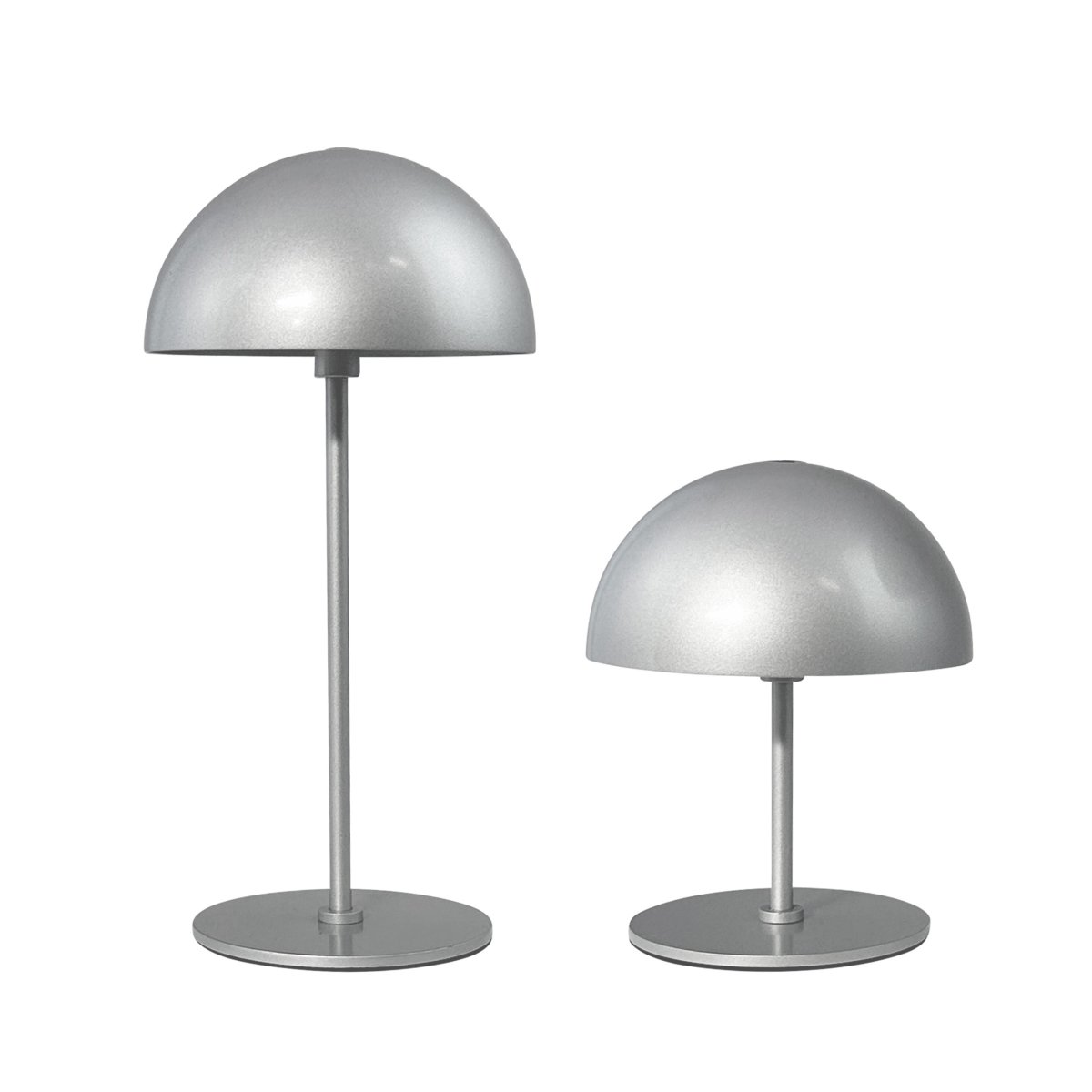 Along Ensemble 20cm Argent portable De Dyberg Larsen - Ils sont livrés par paire et peuvent être montés en trois versions différentes : une haute et une basse, deux hautes ou une basse.
