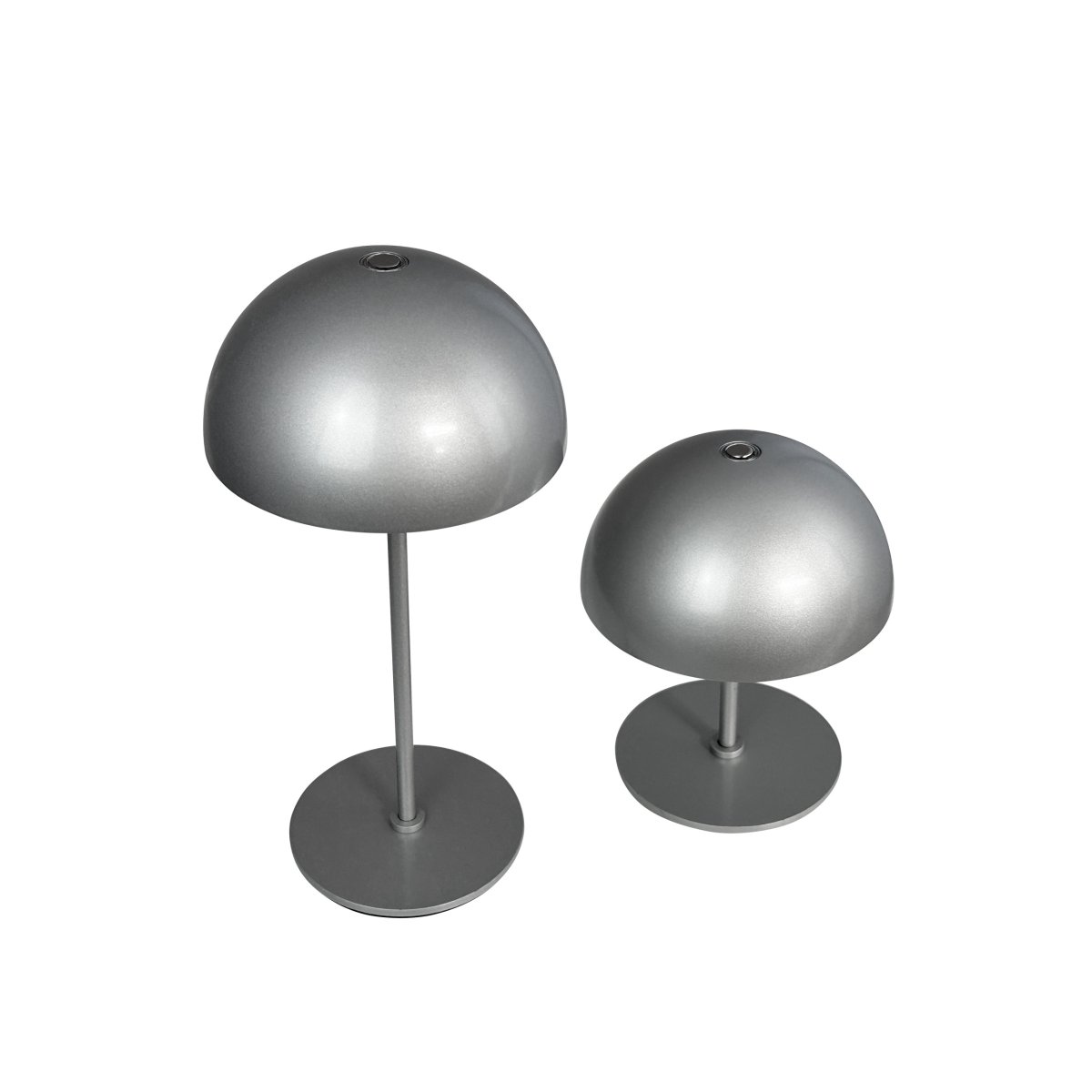 Along Ensemble 20cm Argent portable De Dyberg Larsen - Ils sont livrés par paire et peuvent être montés en trois versions différentes : une haute et une basse, deux hautes ou une basse.