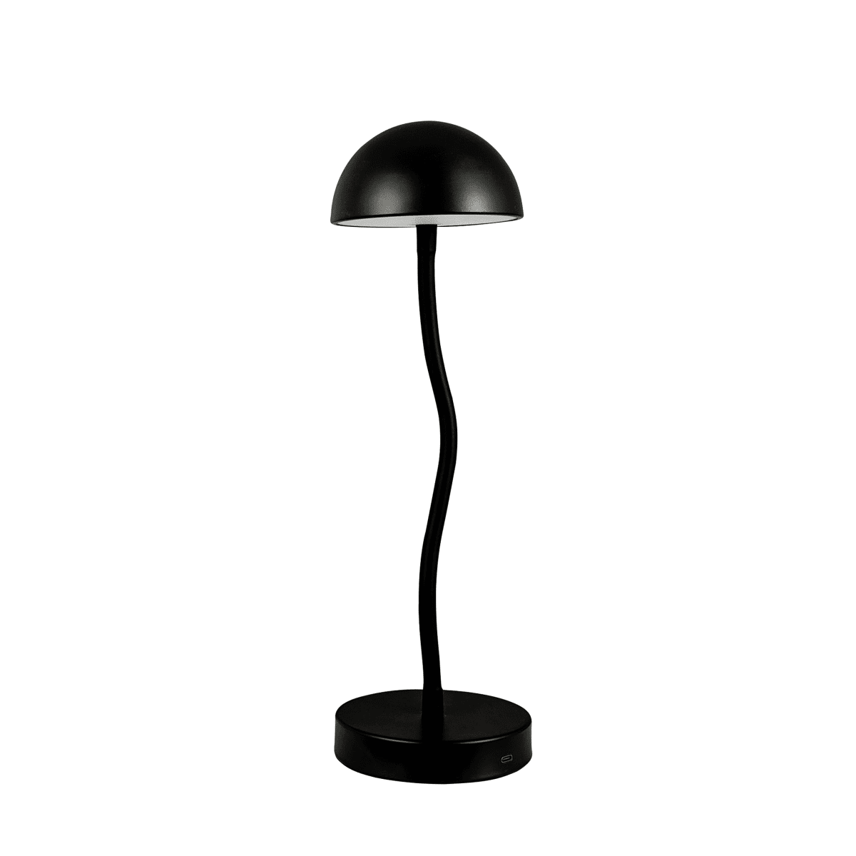 Fonzy 38cm Noir portable De Dyberg Larsen - Fonzy bordslampa &auml;r b&aring;de rolig och praktisk, och dess flexibilitet g&ouml;r den till ett perfekt val f&ouml;r den som vill ha en lampa som &auml;r b&aring;de funktionell och stilren.