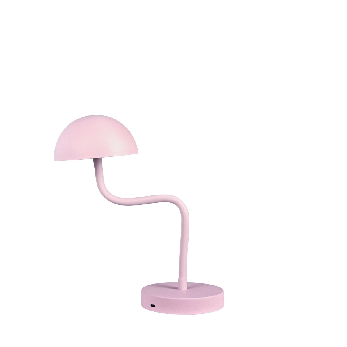 Fonzy 38cm Rose portable De Dyberg Larsen - Fonzy bordslampa &auml;r b&aring;de rolig och praktisk, och dess flexibilitet g&ouml;r den till ett perfekt val f&ouml;r den som vill ha en lampa som &auml;r b&aring;de funktionell och stilren.