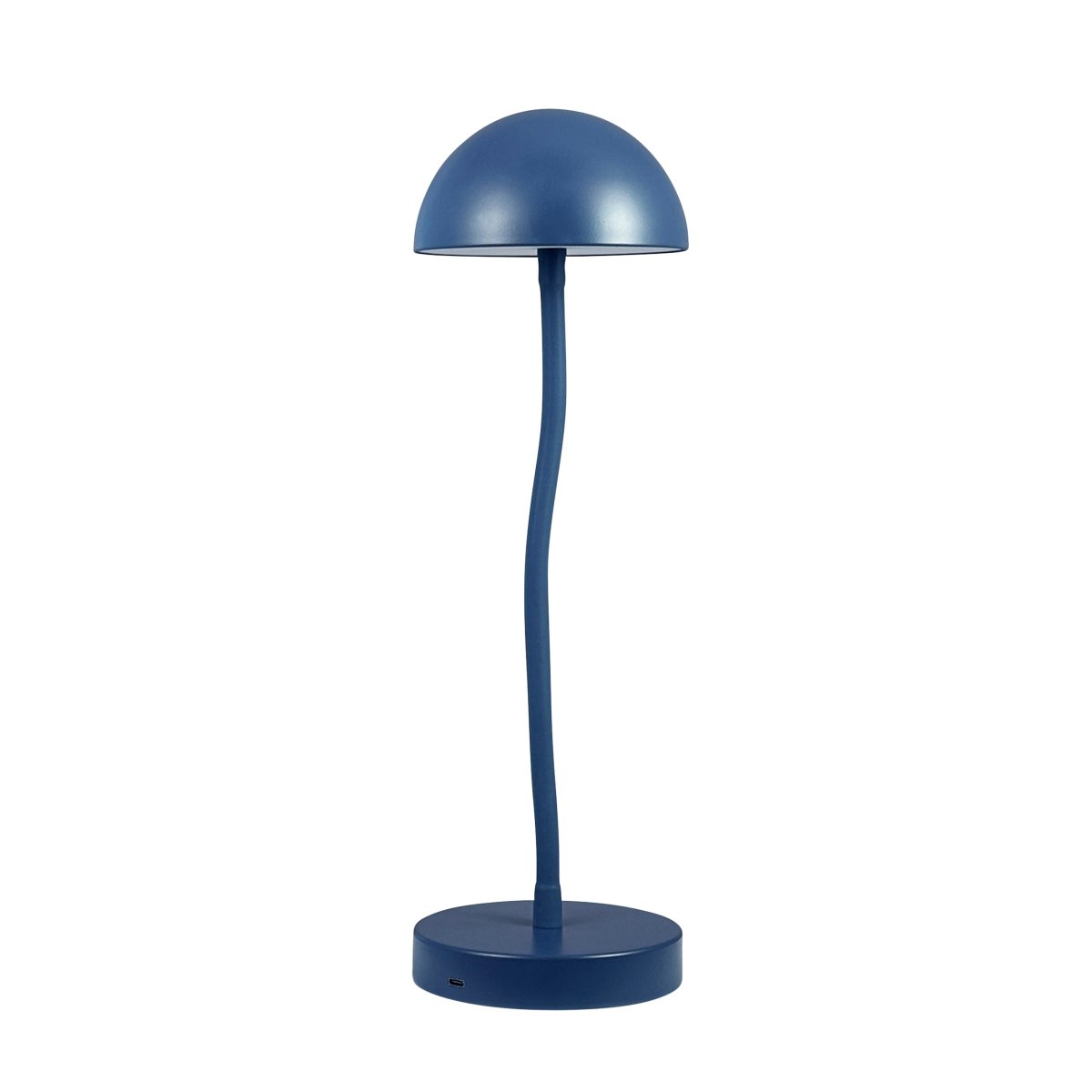 Fonzy 38cm Bleu portable De Dyberg Larsen - Fonzy bordslampa &auml;r b&aring;de rolig och praktisk, och dess flexibilitet g&ouml;r den till ett perfekt val f&ouml;r den som vill ha en lampa som &auml;r b&aring;de funktionell och stilren.