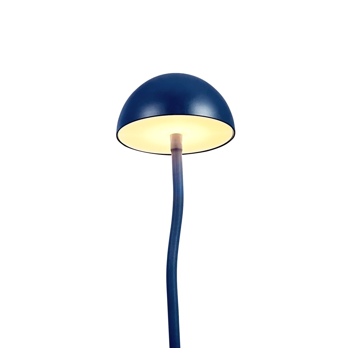 Fonzy 38cm Bleu portable De Dyberg Larsen - Fonzy bordslampa &auml;r b&aring;de rolig och praktisk, och dess flexibilitet g&ouml;r den till ett perfekt val f&ouml;r den som vill ha en lampa som &auml;r b&aring;de funktionell och stilren.