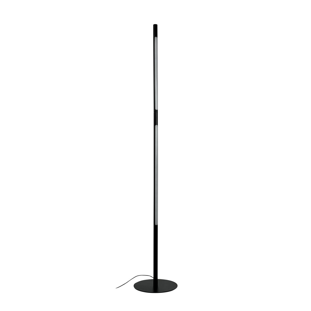 Vagner Noir lampadaire De Dyberg Larsen - Lampan styrs enkelt med en touchfunktion p&aring; toppen, vilket ger en intuitiv och anv&auml;ndarv&auml;nlig upplevelse.