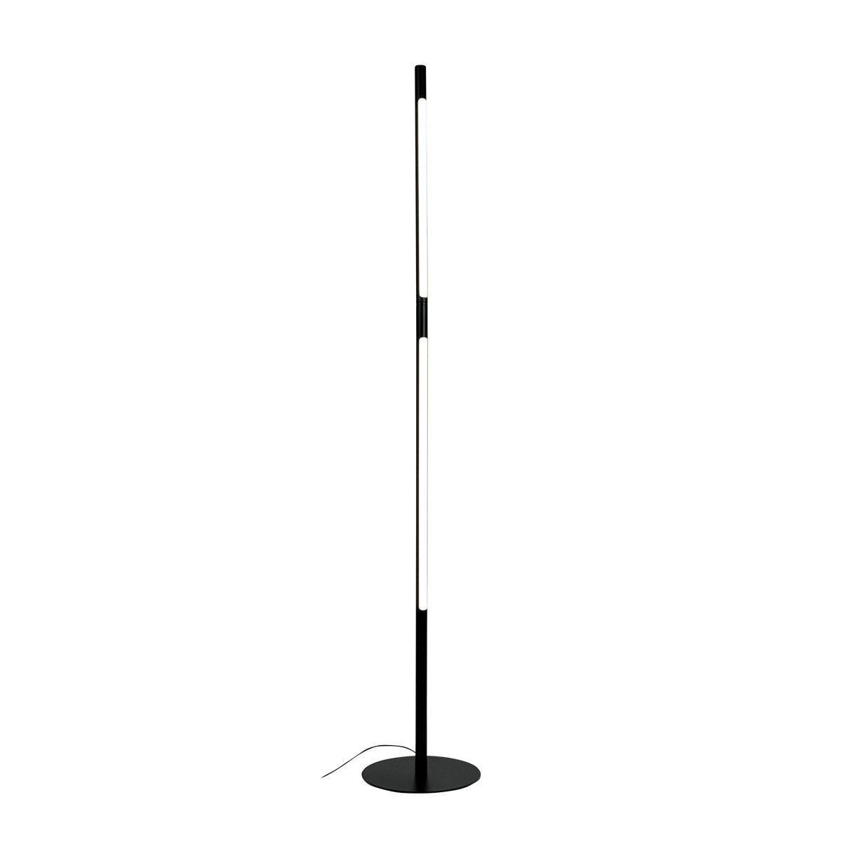 Vagner Noir lampadaire De Dyberg Larsen - Lampan styrs enkelt med en touchfunktion p&aring; toppen, vilket ger en intuitiv och anv&auml;ndarv&auml;nlig upplevelse.