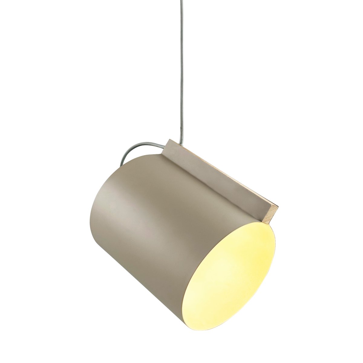 Wum Ø23 Gris mat suspension De Dyberg Larsen - Tillverkad i metall med en mattgr&aring; finish och en 2 meter l&aring;ng gr&aring; tygsladd, &auml;r Wum en perfekt balans mellan funktion och design.