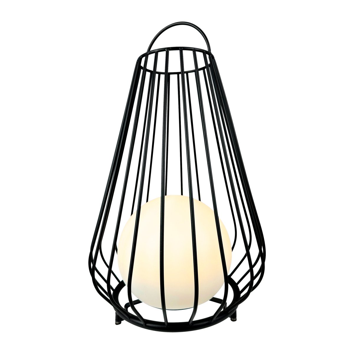 Evesham 48cm Noir portable De Dyberg Larsen - Den stiliga svarta f&auml;rgen ger ett naturligt och i&ouml;gonfallande inslag i utomhusmilj&ouml;n och bidrar till en inbjudande atmosf&auml;r p&aring; kv&auml;llen.