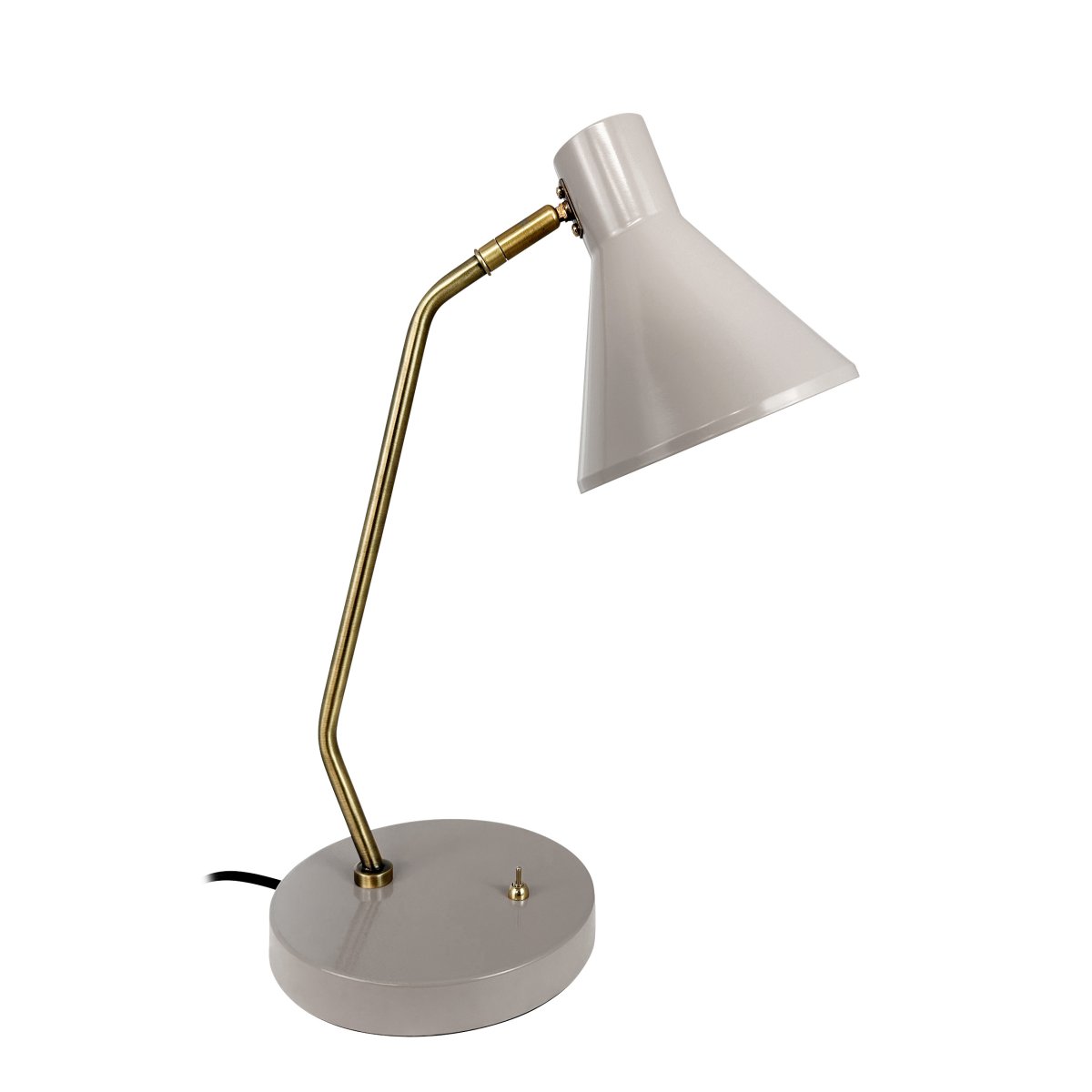 Sleep 43cm Beige brillant lampe de bureau De Dyberg Larsen - Cette lampe de table allie lignes simples et fonctionnalit&eacute; pour cr&eacute;er une lumi&egrave;re apaisante et agr&eacute;able dans votre environnement.
