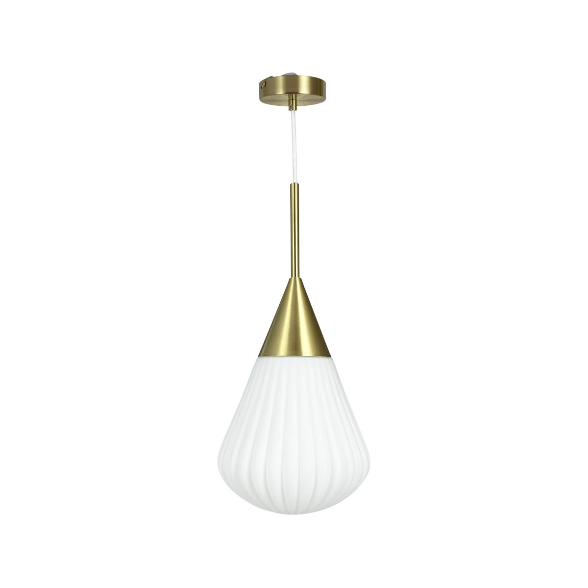 Ballon Ø20 Blanc suspension De Dyberg Larsen - Med sin moderna form och stilrena material &auml;r Ballon Pendant det perfekta valet f&ouml;r den som vill f&ouml;rena ljus och elegans &ndash; en funktionell och tidl&ouml;s designklassiker.