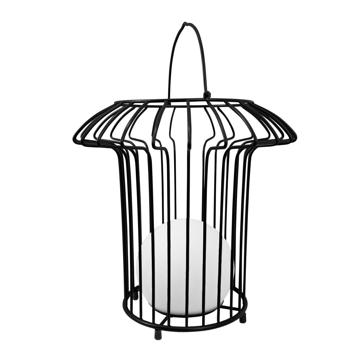 Basket 32cm Noir portable De Dyberg Larsen - &nbsp; Lyktan laddas enkelt med medf&ouml;ljande USB-kabel, vilket g&ouml;r att du kan njuta av dess vackra ljus &aring;ret om (adapter ing&aring;r ej).