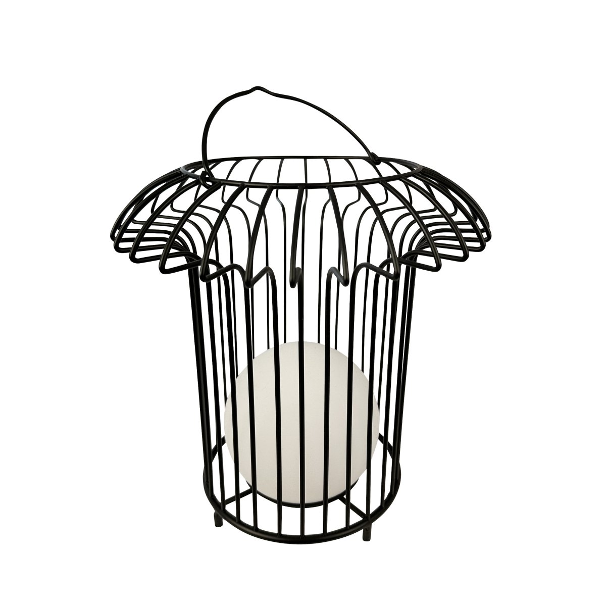 Basket 32cm Noir portable De Dyberg Larsen - &nbsp; Lyktan laddas enkelt med medf&ouml;ljande USB-kabel, vilket g&ouml;r att du kan njuta av dess vackra ljus &aring;ret om (adapter ing&aring;r ej).