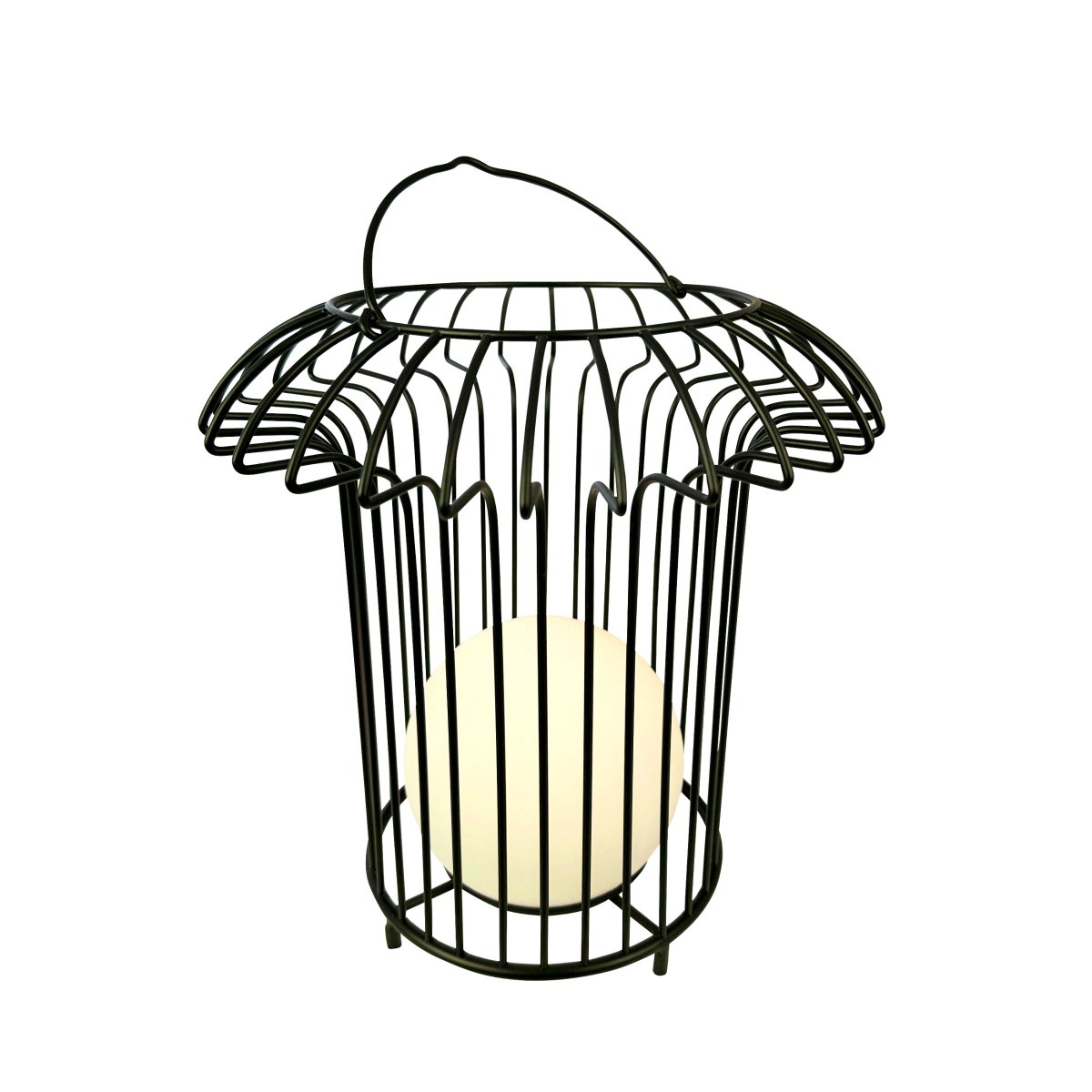 Basket 32cm Noir portable De Dyberg Larsen - &nbsp; Lyktan laddas enkelt med medf&ouml;ljande USB-kabel, vilket g&ouml;r att du kan njuta av dess vackra ljus &aring;ret om (adapter ing&aring;r ej).