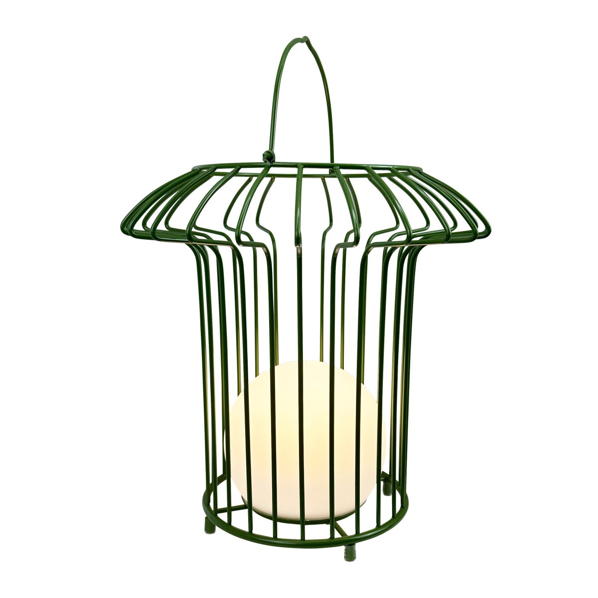 Basket 32cm Vert portable De Dyberg Larsen - &nbsp; Lyktan laddas enkelt med medf&ouml;ljande USB-kabel, vilket g&ouml;r att du kan njuta av dess vackra ljus &aring;ret om (adapter ing&aring;r ej).