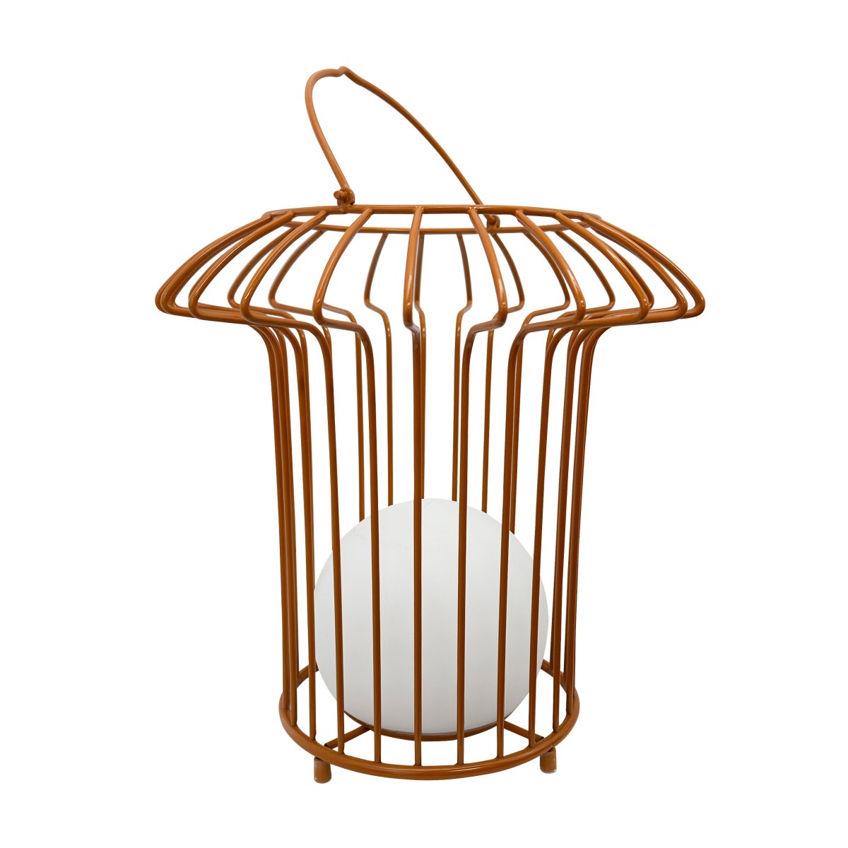 Basket 32cm Terre cuite portable De Dyberg Larsen - &nbsp; Lyktan laddas enkelt med medf&ouml;ljande USB-kabel, vilket g&ouml;r att du kan njuta av dess vackra ljus &aring;ret om (adapter ing&aring;r ej).