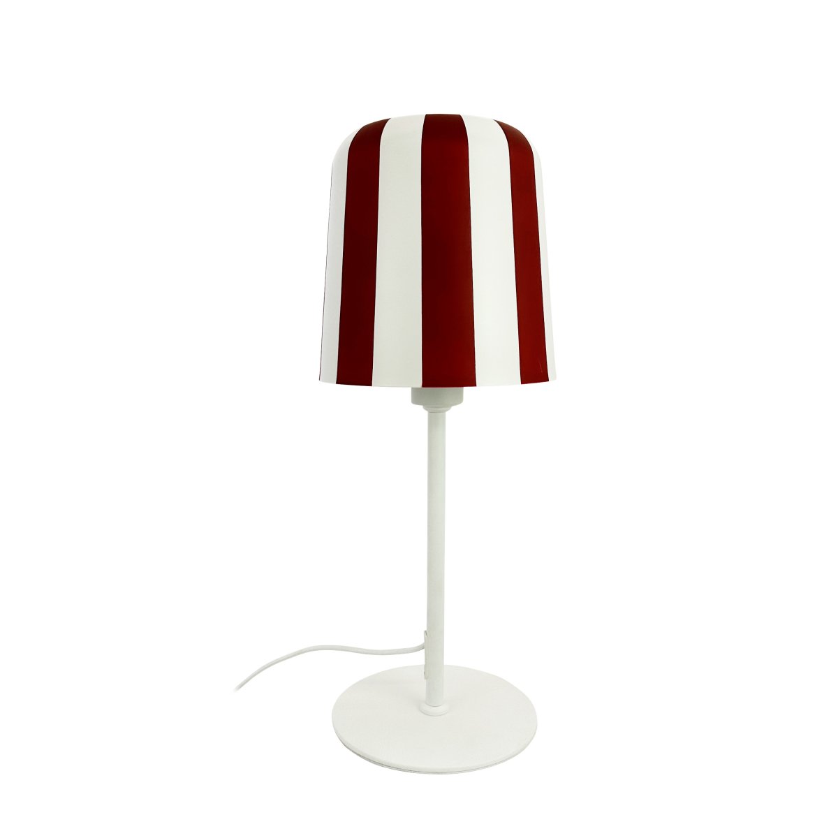 Gry 50cm ROUGE lampe de table De Dyberg Larsen - Genom att ta igenk&auml;nnbara m&ouml;nster och s&auml;tta dem i en ny kontext ville hon skapa en lampa som f&aring;r m&auml;nniskor att le och ger en unik visuell upplevelse.