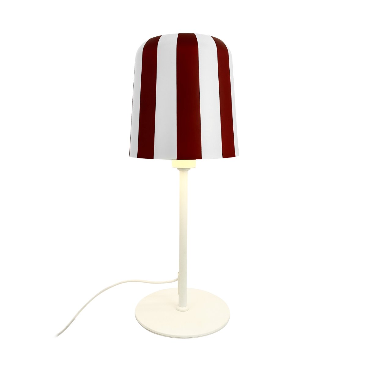 Gry 50cm ROUGE lampe de table De Dyberg Larsen - Genom att ta igenk&auml;nnbara m&ouml;nster och s&auml;tta dem i en ny kontext ville hon skapa en lampa som f&aring;r m&auml;nniskor att le och ger en unik visuell upplevelse.