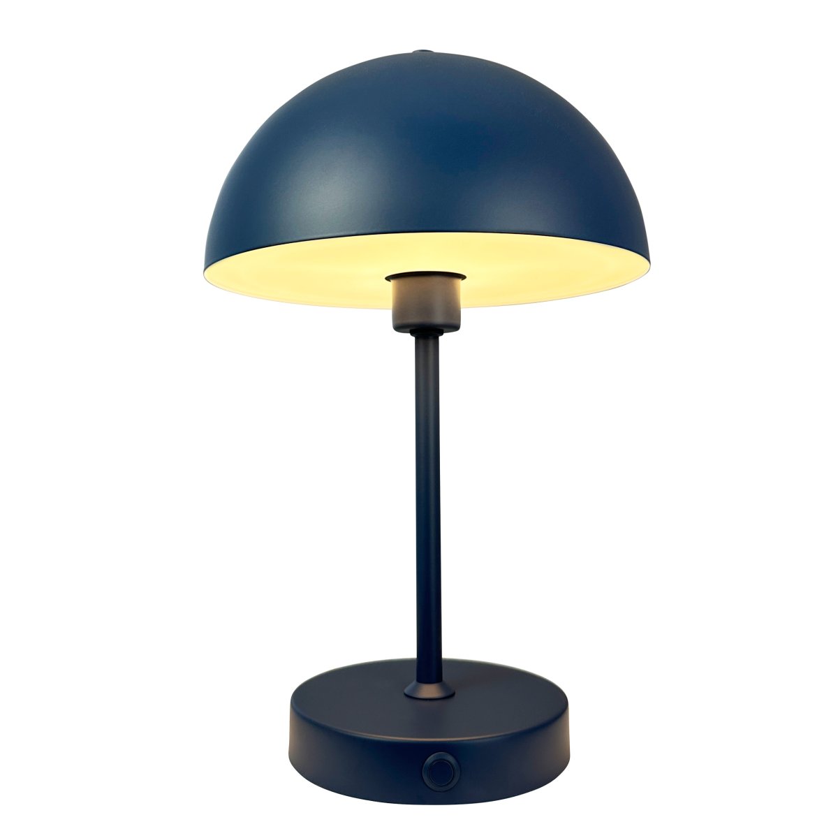 Stockholm 30cm Indigo portable De Dyberg Larsen - L'indicateur de batterie pratique indique clairement quand il est temps de charger et une fois compl&egrave;tement charg&eacute;, le voyant brille jusqu'&agrave; 6 heures sur une seule charge de batterie.