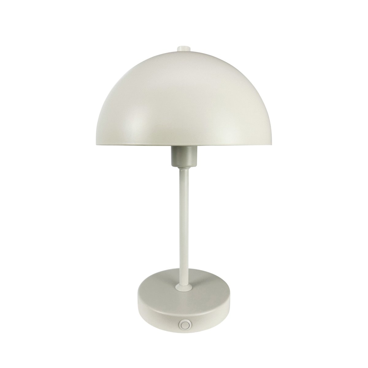 Stockholm 30cm Blanc perle portable De Dyberg Larsen - L'indicateur de batterie pratique indique clairement quand il est temps de charger et une fois compl&egrave;tement charg&eacute;, le voyant brille jusqu'&agrave; 6 heures sur une seule charge de batterie.