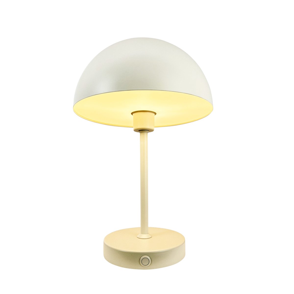 Stockholm 30cm Blanc perle portable De Dyberg Larsen - L'indicateur de batterie pratique indique clairement quand il est temps de charger et une fois compl&egrave;tement charg&eacute;, le voyant brille jusqu'&agrave; 6 heures sur une seule charge de batterie.