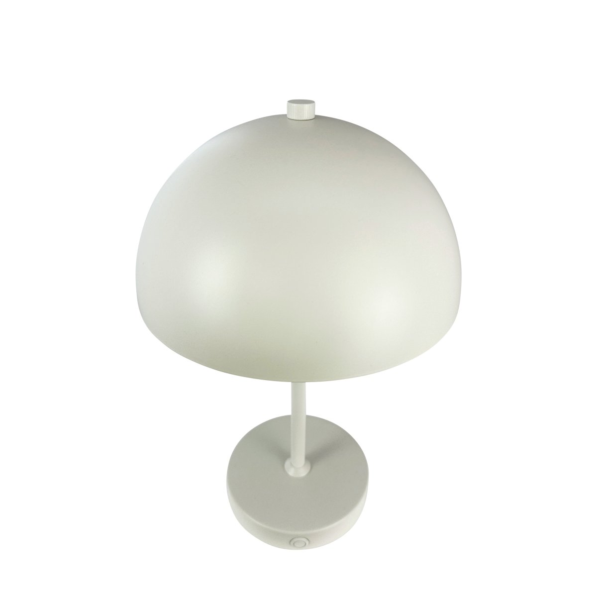 Stockholm 30cm Blanc perle portable De Dyberg Larsen - L'indicateur de batterie pratique indique clairement quand il est temps de charger et une fois compl&egrave;tement charg&eacute;, le voyant brille jusqu'&agrave; 6 heures sur une seule charge de batterie.