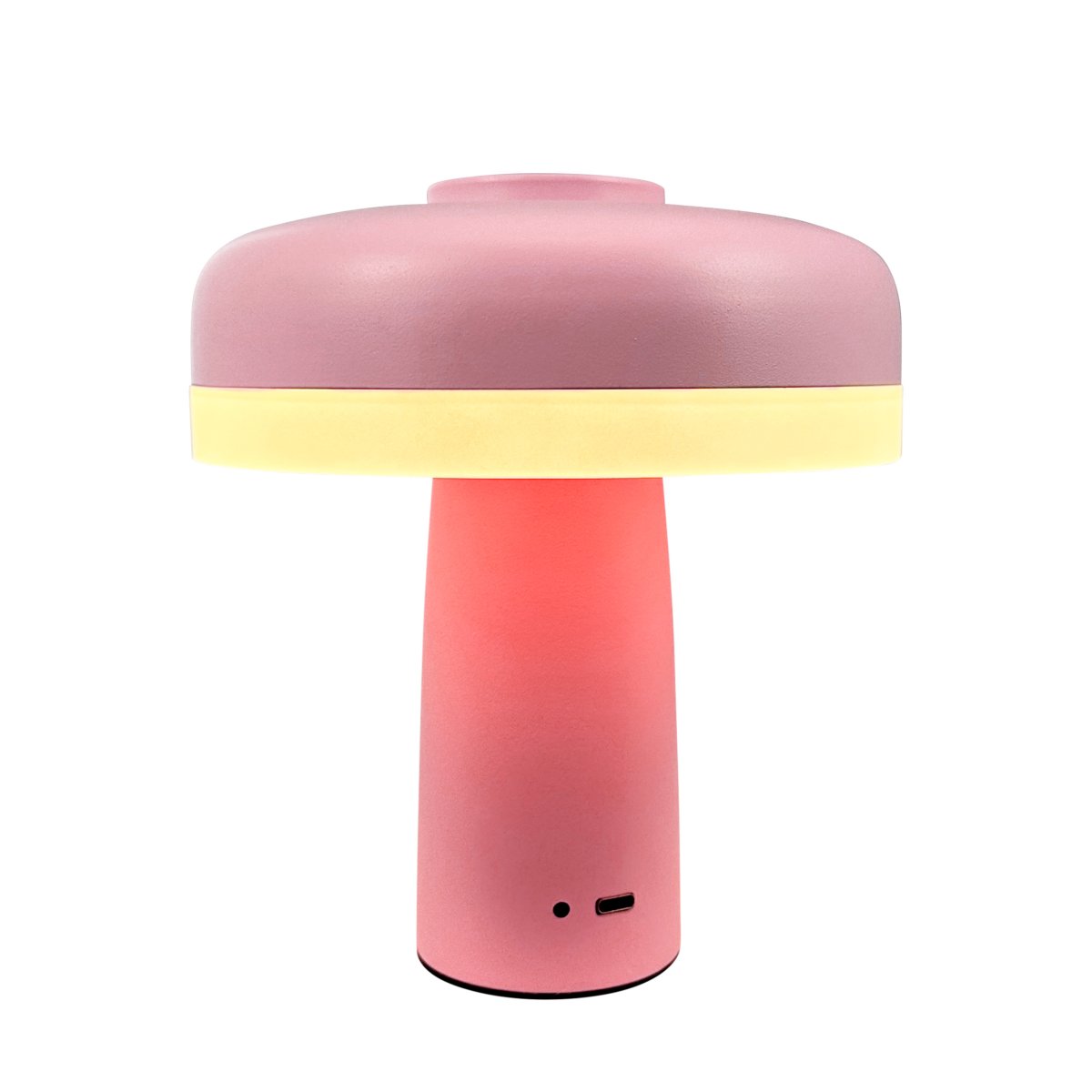 Porter 16cm Rose portable De Dyberg Larsen - La lampe de table LED rechargeable Porter est une lampe moderne et fonctionnelle avec un design unique dans lequel la lumière vient du bord, offrant une lumière agréable et uniforme.