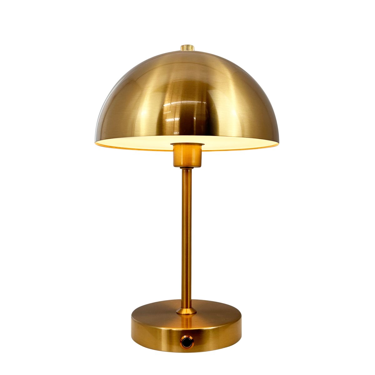 Stockholm 30cm Laiton antique portable De Dyberg Larsen - L'indicateur de batterie pratique indique clairement quand il est temps de charger et une fois compl&egrave;tement charg&eacute;, le voyant brille jusqu'&agrave; 6 heures sur une seule charge de batterie.