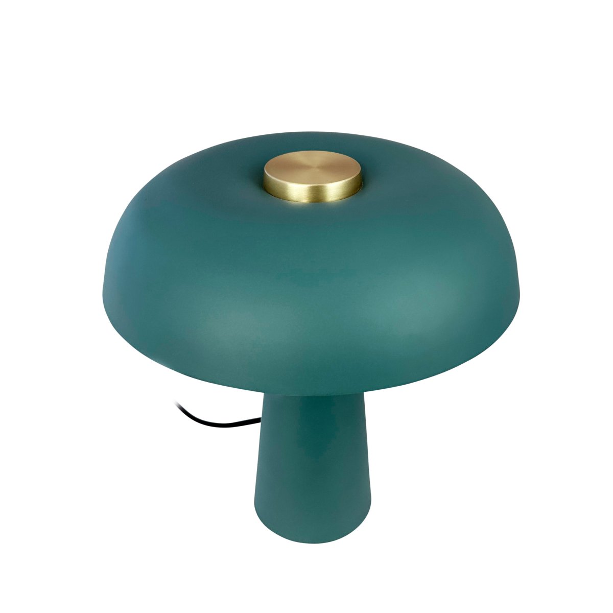 Iris 28cm Vert lampe de table De Dyberg Larsen - Avec sa forme unique et sa combinaison de couleurs et de matériaux de bon goût, il devient un élément élégant dans tous les types d'intérieurs.