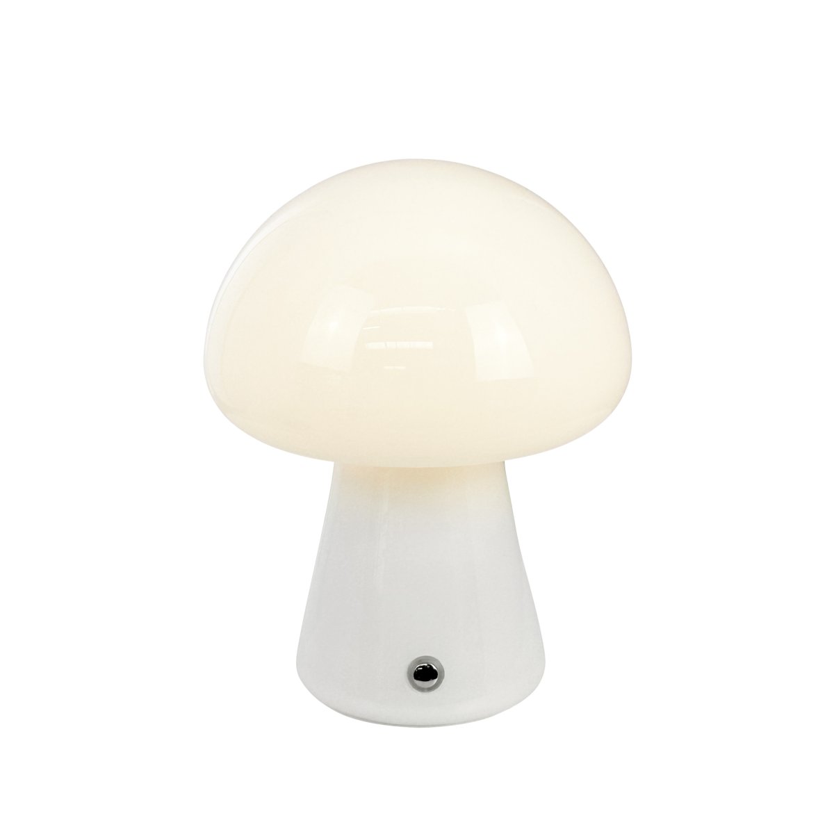 Morkel 20cm Blanc portable De Dyberg Larsen - Grâce à sa taille compacte et à sa conception sans fil, il peut être facilement placé n'importe où, ce qui le rend idéal pour le salon, la chambre ou le bureau.