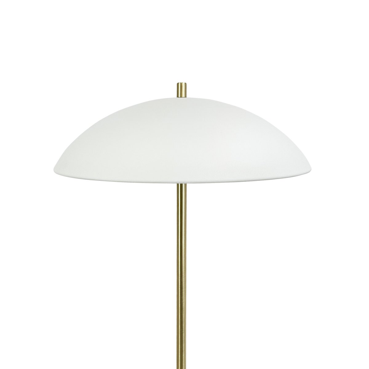 Globus Laiton/beige lampadaire De Dyberg Larsen - Avec un diam&egrave;tre de 45 cm et une hauteur de 150 cm, il deviendra la pi&egrave;ce ma&icirc;tresse de votre d&eacute;coration.
