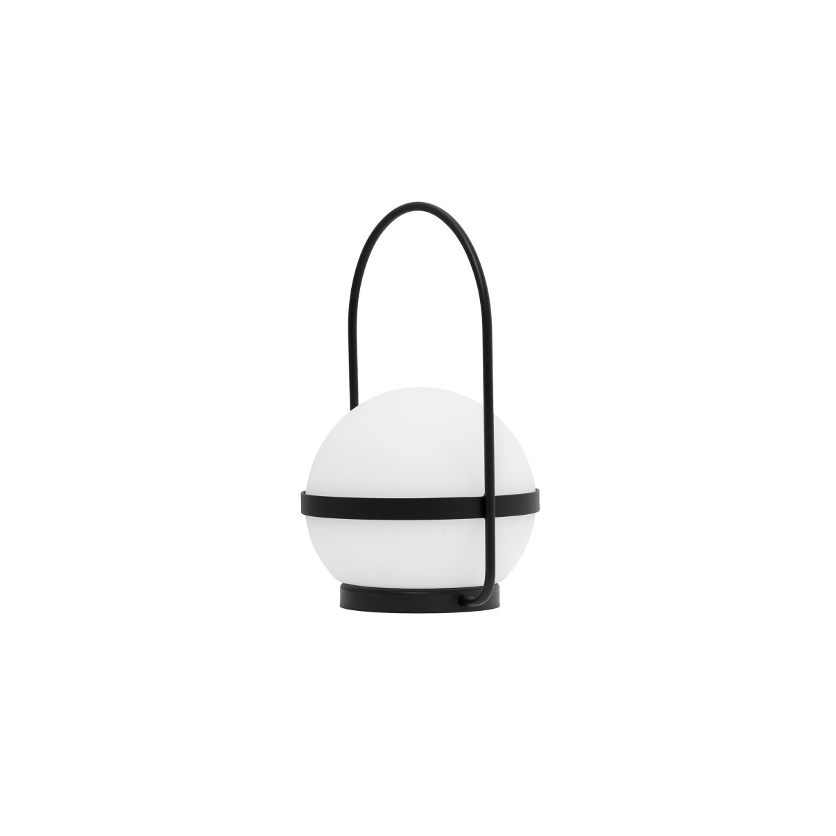 Summer Mini 18cm Pack De 2 Noir portable De Dyberg Larsen - Compos&eacute;es d'un pied en m&eacute;tal noir et d'un abat-jour en poly&eacute;thyl&egrave;ne blanc, ces lanternes sont &eacute;quip&eacute;es de LED int&eacute;gr&eacute;es offrant trois niveaux de luminosit&eacute; (100 %, 50 % et 25 %), facilement r&eacute;glables gr&acirc;ce au variateur situ&eacute; sur l'abat-jour.