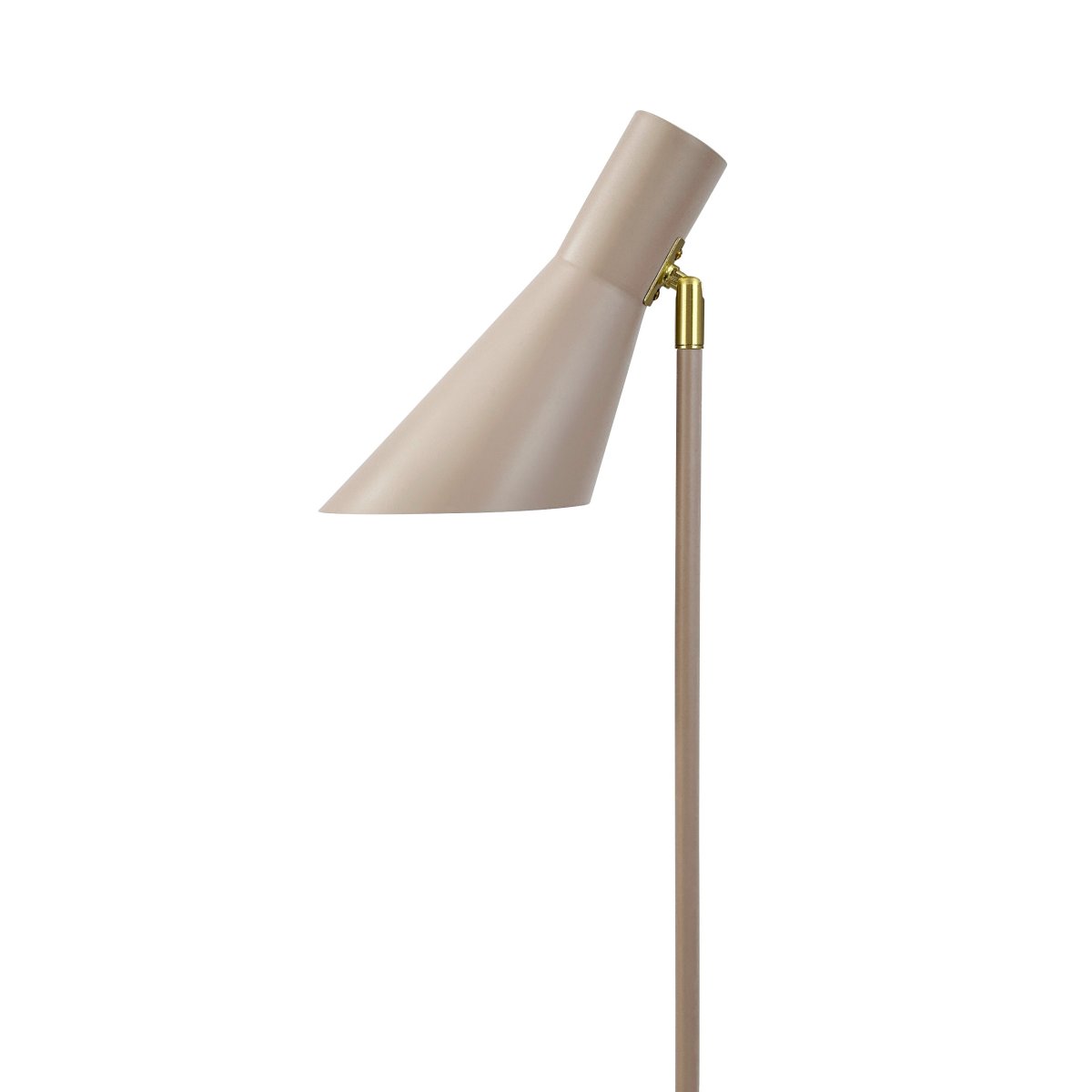 DL12 Beige lampadaire De Dyberg Larsen - Il est fourni avec un c&acirc;ble textile noir de 1,8 m, un interrupteur au pied et une prise secteur.