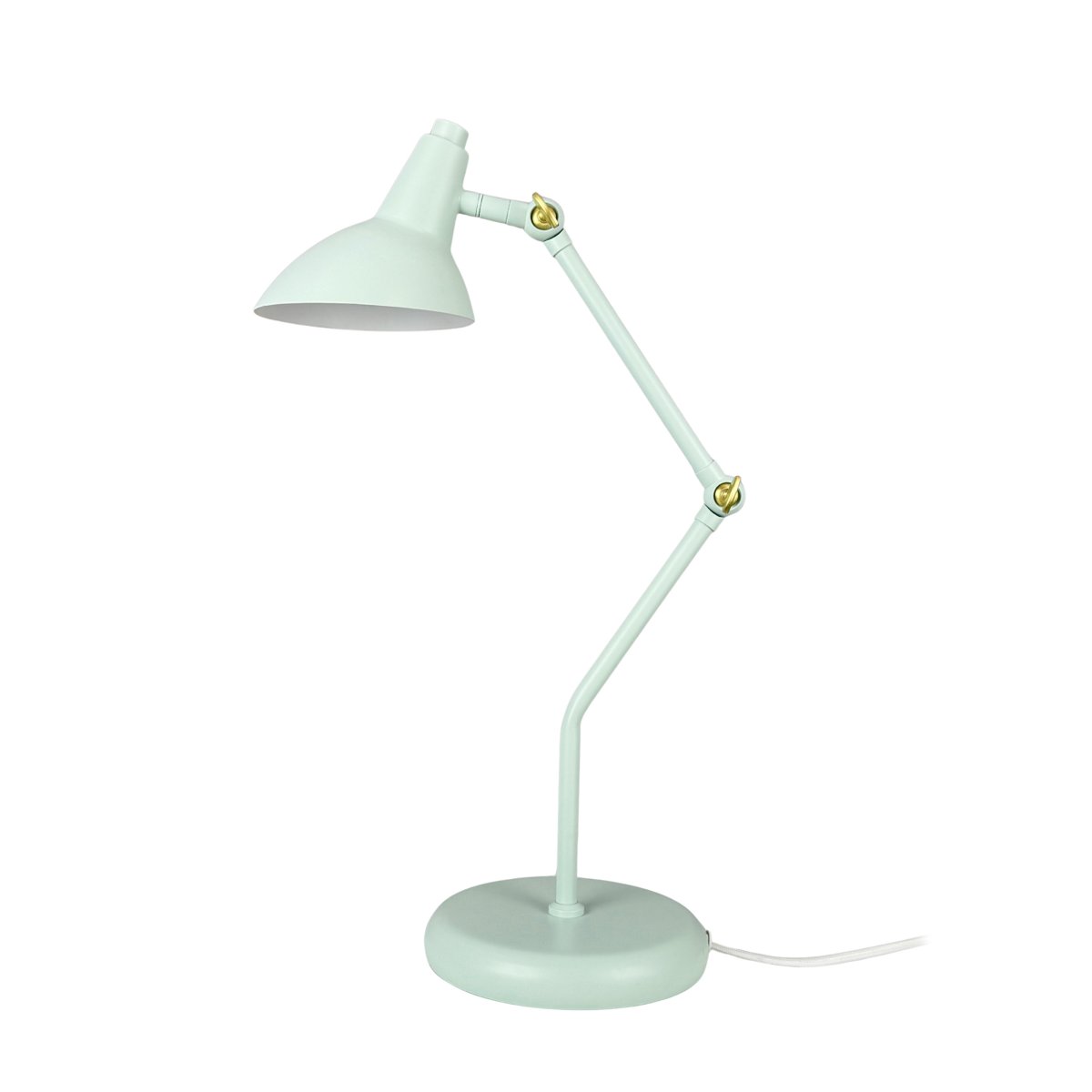 Vela 45cm Vert menthe lampe de bureau De Dyberg Larsen - Elle diffuse une lumi&egrave;re douce et cibl&eacute;e et trouve parfaitement sa place sur un bureau, une table de chevet ou une table basse.