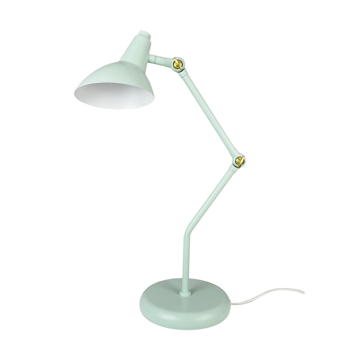 Vela 45cm Vert menthe lampe de bureau De Dyberg Larsen - Elle diffuse une lumi&egrave;re douce et cibl&eacute;e et trouve parfaitement sa place sur un bureau, une table de chevet ou une table basse.