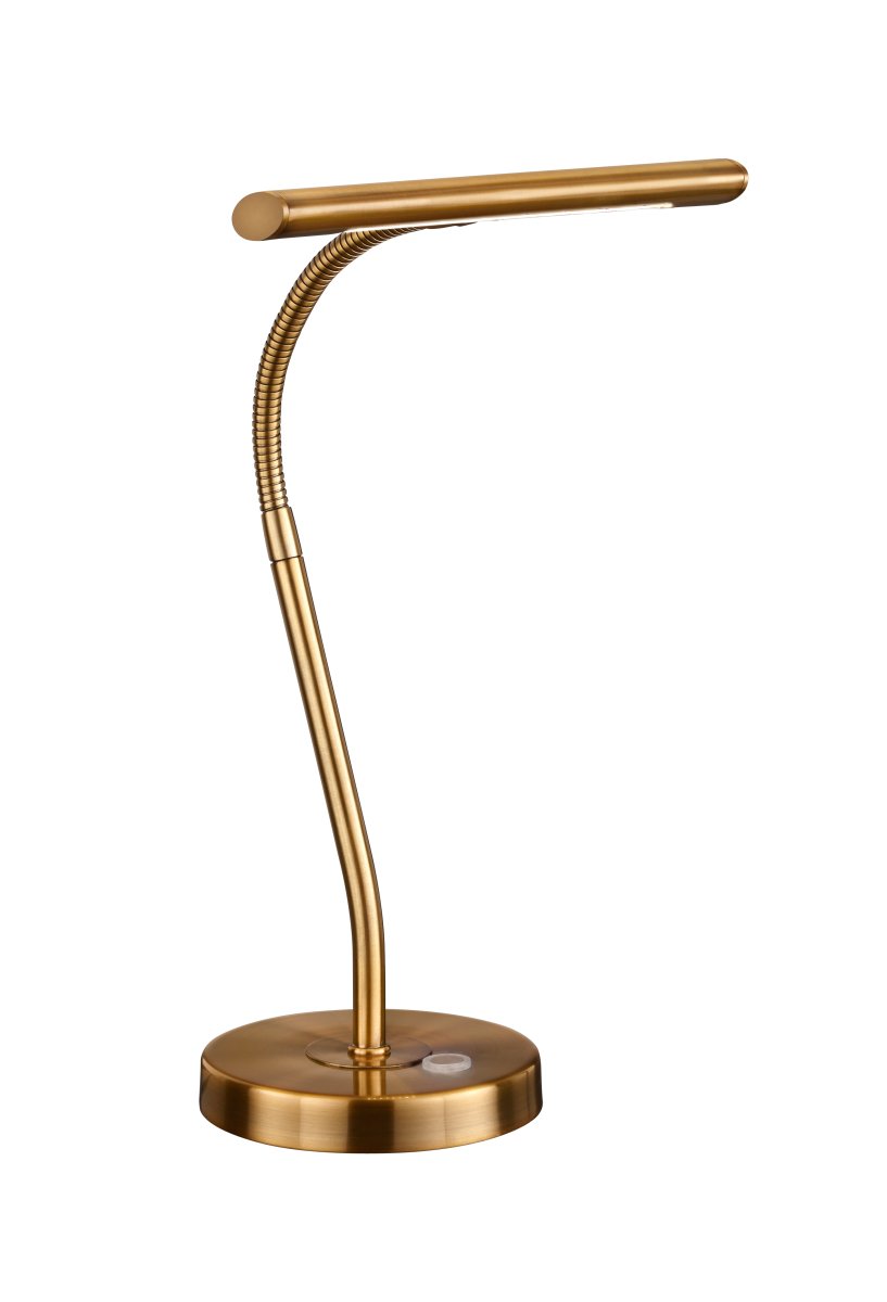 Curtis 42cm Laiton antique lampe de bureau De Trio Lighting - 