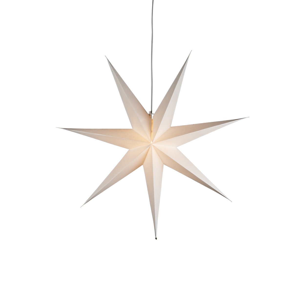 Étoile En Papier Ø78 Blanc De Konstsmide - Son design simple et raffin&eacute; diffuse une lumi&egrave;re douce et agr&eacute;able, cr&eacute;ant une atmosph&egrave;re harmonieuse pendant l'Avent et No&euml;l.