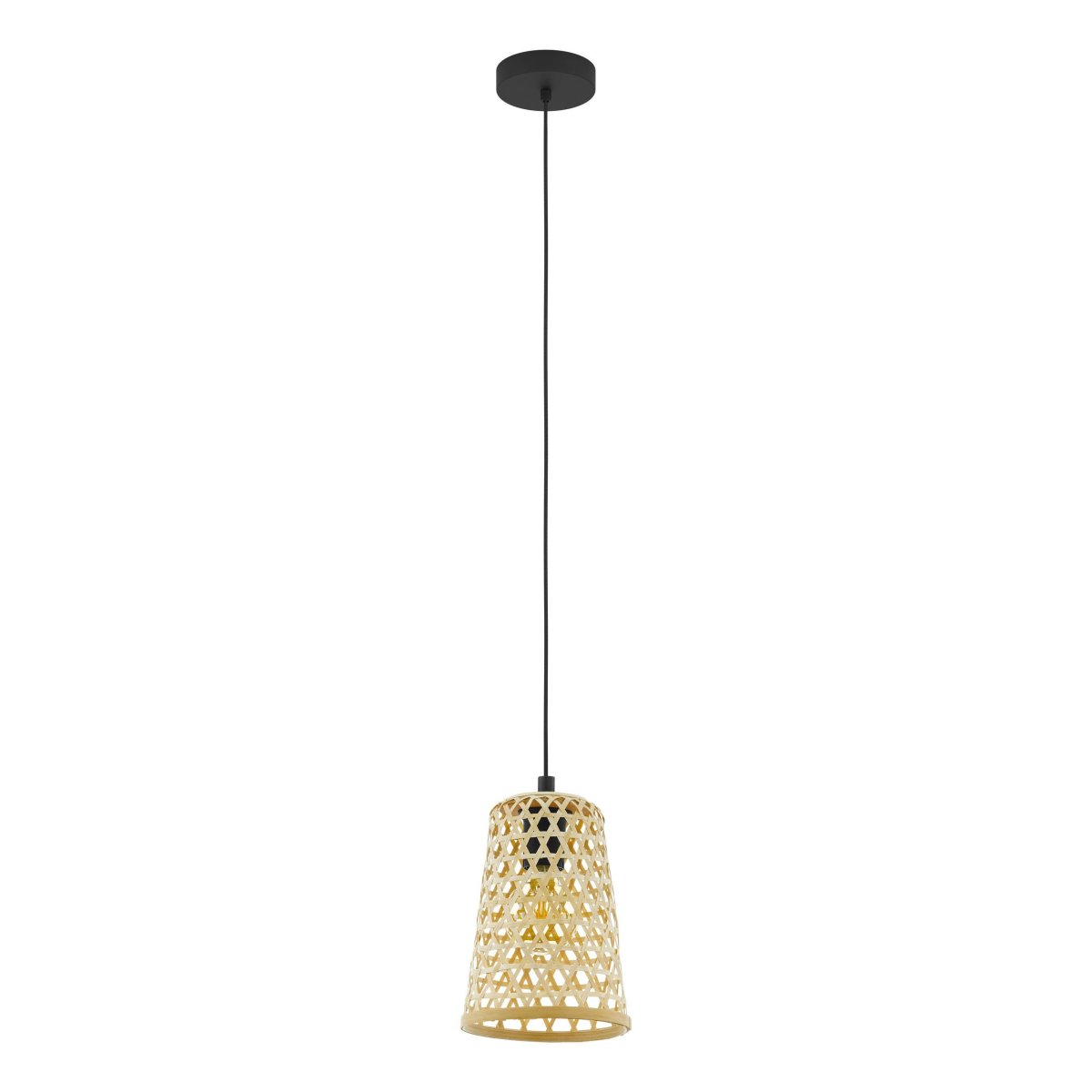 Claverdon Ø18 Bois suspension De Eglo - Les d&eacute;tails caract&eacute;ristiques du bois, avec leurs n&oelig;uds et leur texture, conf&egrave;rent &agrave; chaque produit un caract&egrave;re unique et peuvent donc varier l&eacute;g&egrave;rement de l'image.