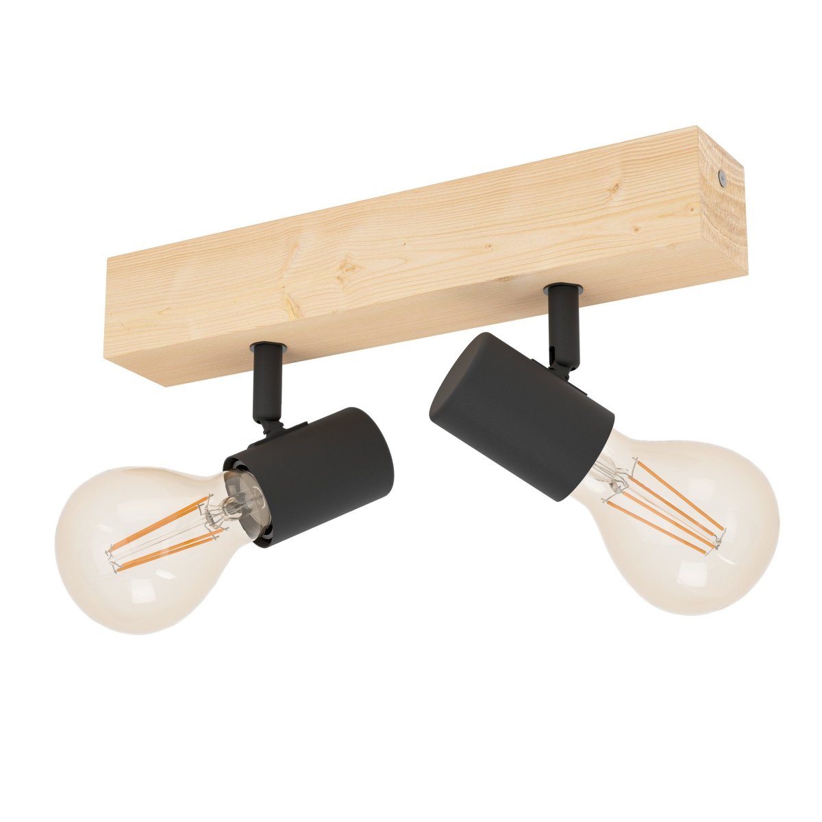 Townshend 2 Bois spot De Eglo - Id&eacute;al pour les cuisines, les couloirs ou les salons o&ugrave; l'on appr&eacute;cie un &eacute;clairage &agrave; la fois &eacute;l&eacute;gant et pratique.