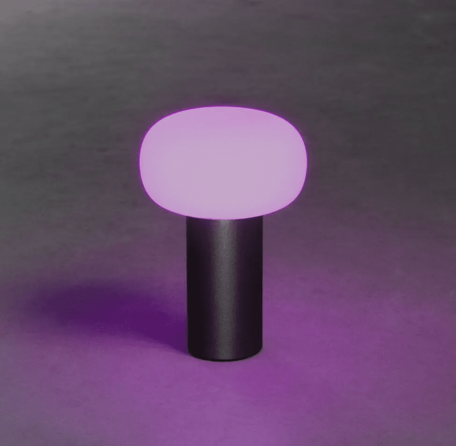 Antibes 20cm Noir portable De Konstsmide - La lampe dispose d'un variateur permettant de régler la luminosité et la température de couleur.