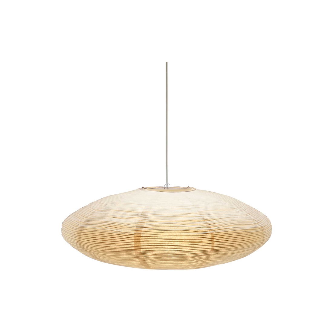 Yuni Abat-Jour Excl. Suspension Ø58 Beige suspension De PR Home - Sa structure irr&eacute;guli&egrave;re en fils d'acier rapproch&eacute;s cr&eacute;e un motif vibrant et &eacute;l&eacute;gant, conf&eacute;rant &agrave; la lampe une allure a&eacute;rienne.