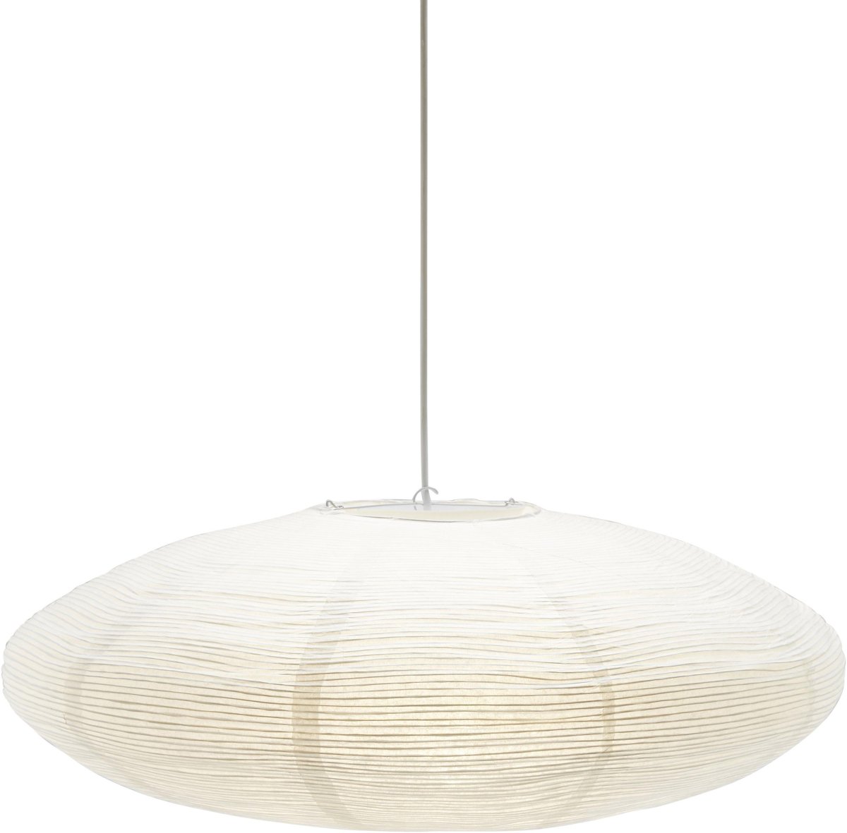 Yuni Abat-Jour Excl. Suspension Ø58 Blanc suspension De PR Home - Yuni a la forme d'une ellipse d'un diam&egrave;tre de 58 cm et d'une hauteur de 23 cm.