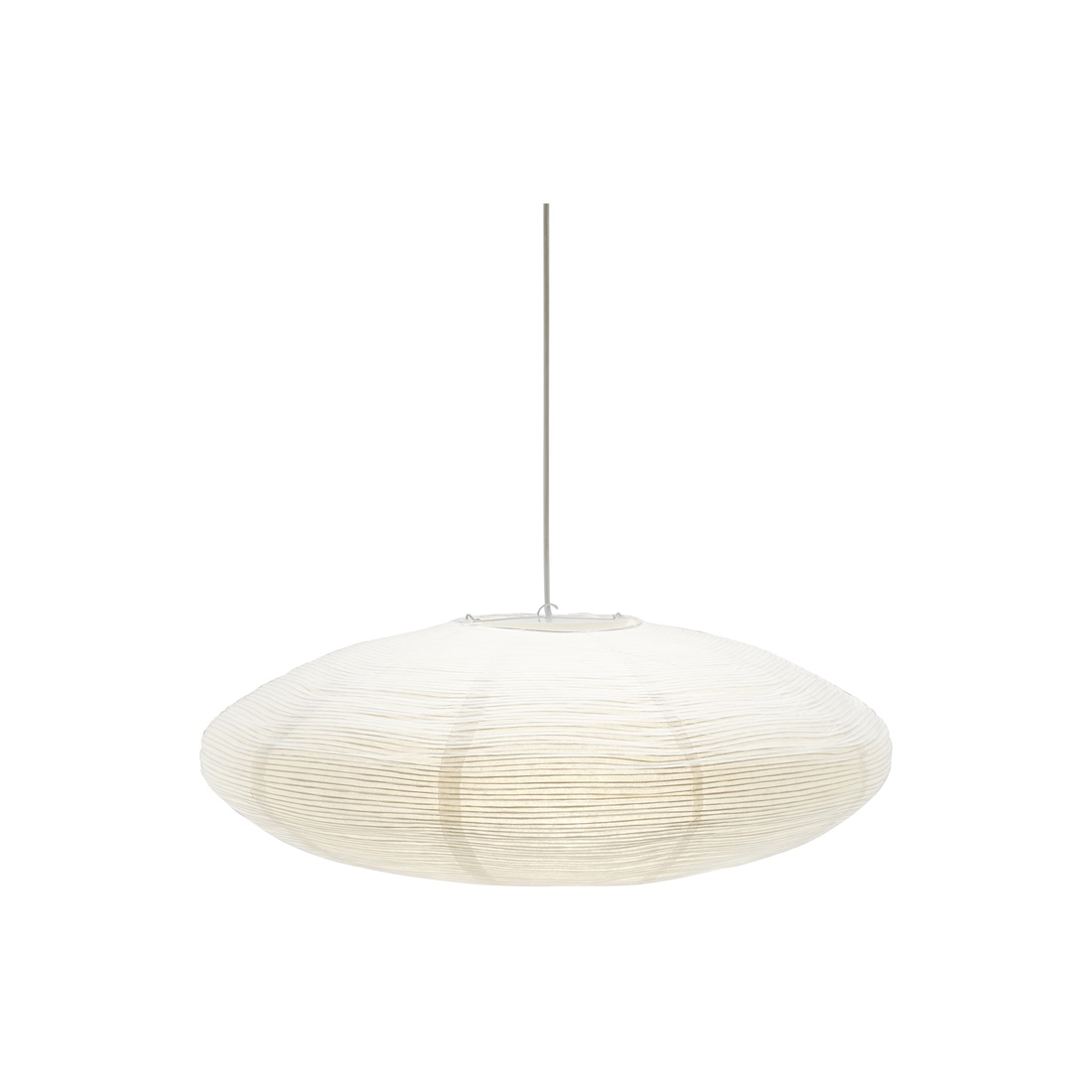 Yuni Abat-Jour Excl. Suspension Ø58 Blanc suspension De PR Home - Yuni a la forme d'une ellipse d'un diamètre de 58 cm et d'une hauteur de 23 cm.