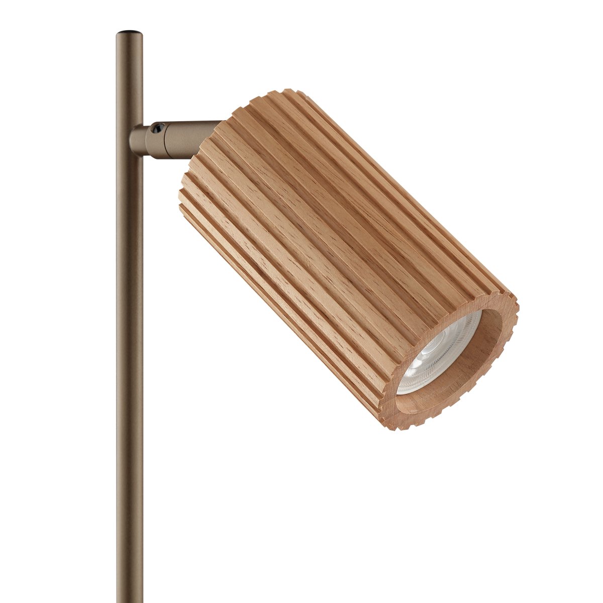 Lakewood 46cm Brun lampe de bureau De Brilliant - Sa forme élancée et son socle rond et stable la rendent idéale pour un bureau, mais elle convient également comme lampe de lecture sur une table d'appoint.