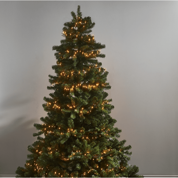 Vidaby 200cm Vert De Star Trading - Ce sapin est livré avec un socle en bois brun foncé.