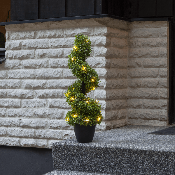 Buxbom 65cm Vert De Star Trading - La spirale de buis d'une hauteur de 65 cm est une plante artificielle en forme de plastique PE.
