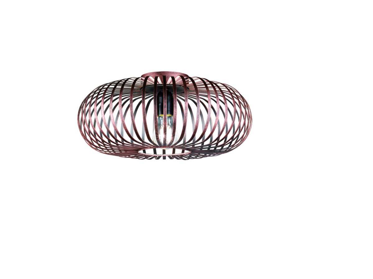 Johann Ø40 Cuivre antique plafonnier De Trio Lighting - Le plafonnier JOHANN est un objet design unique avec ses multiples supports métalliques qui forment un abat-jour harmonieux.