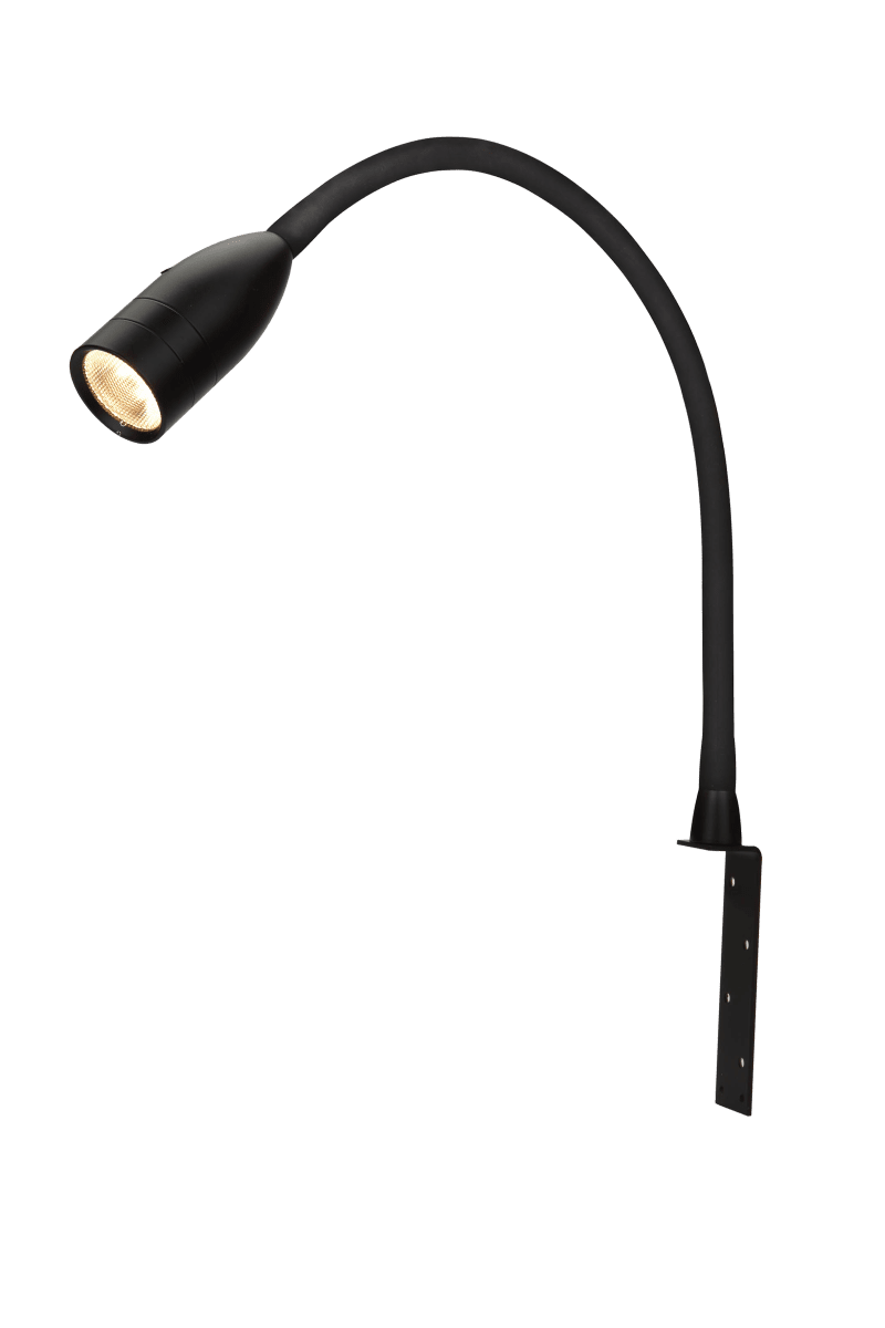 Sensilo Noir lampe de lecture De Aneta Lighting - La source lumineuse LED est incluse, a une durée de vie de 50 000 heures, mais n'est pas remplaçable.