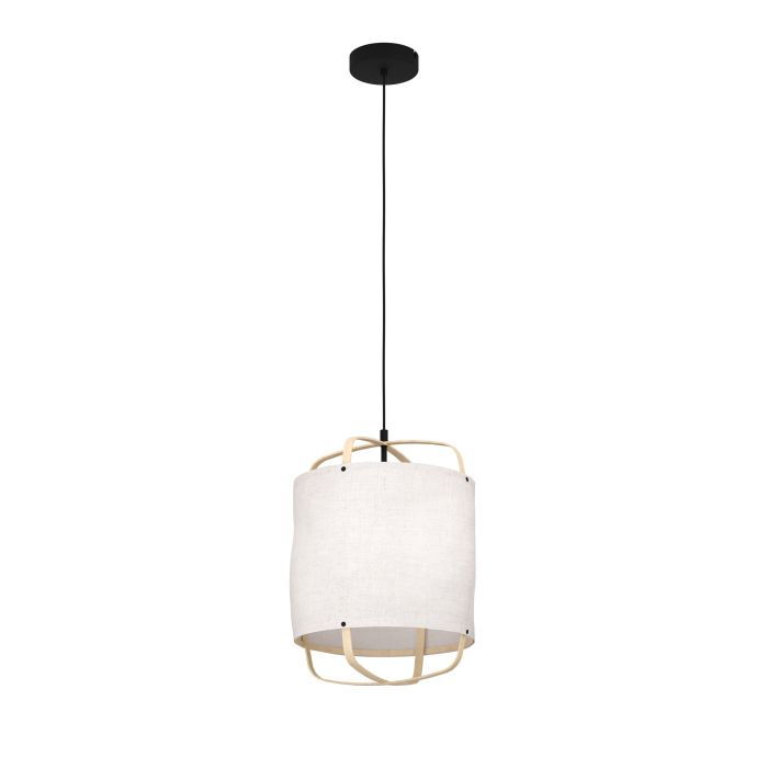 Surfleet Ø33 Nature suspension De Eglo - Les d&eacute;tails en bois caract&eacute;ristiques, avec leurs n&oelig;uds et leur texture, garantissent le caract&egrave;re unique de chaque produit et peuvent donc varier l&eacute;g&egrave;rement de l'image.